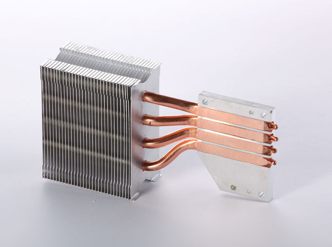 Heatpipe CPU Aluminum Heatsink With Copper For Thermoelectric Cooling