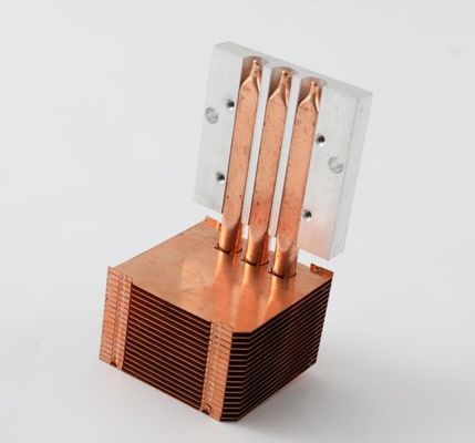 Anodized Copper Aluminum Fin Copper Tubes Copper pipe Heat Sink 80W-200W