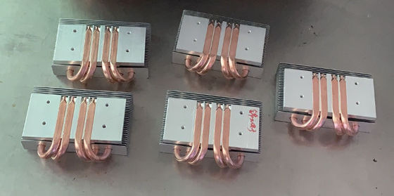 Anodized Copper Aluminum Fin Copper Tubes Copper pipe Heat Sink 80W-200W
