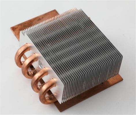 Squared Copper Pipe Electronic Heat Sink , Sintered Laptop Cpu Heatsink